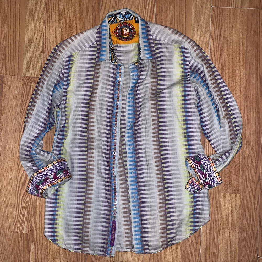 Robert Graham LS button down mens large